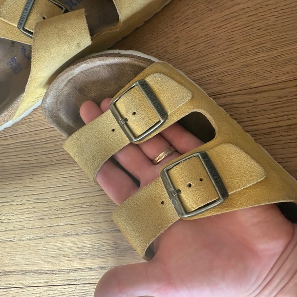 Birkenstock Arizona Soft Footbed in Ochre sandals women’s 8 or 39 - Picture 3 of 8